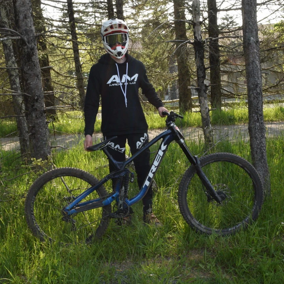 美国制造,AM 自行车裤,黑色,尺寸 28 - 40(标准或高)- MTB、BMX、DH — 第 2/4 张图片