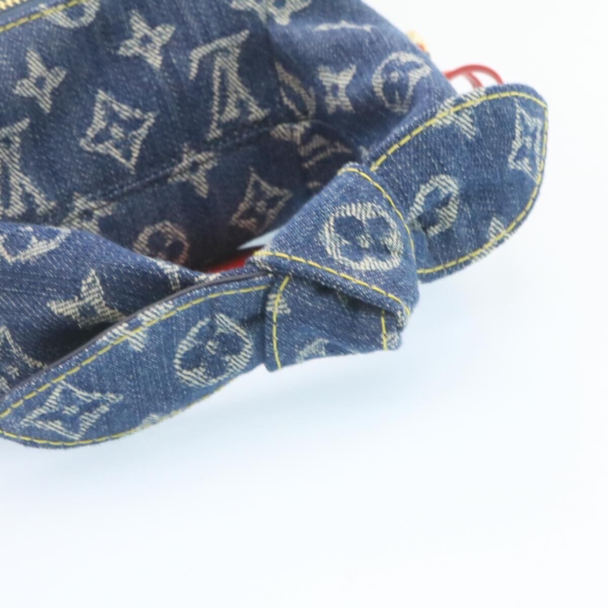 LOUIS VUITTON NIGO Monogram Denim Japanese Cruiser Bag Blue M45970 Auth 28149A s l1200