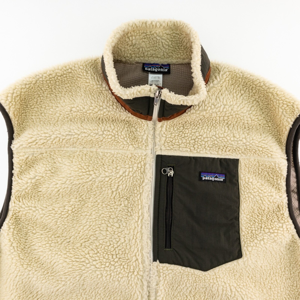 Patagonia Mens XXL Classic Retro-X Vest Deep Pile Fleece Full Zip