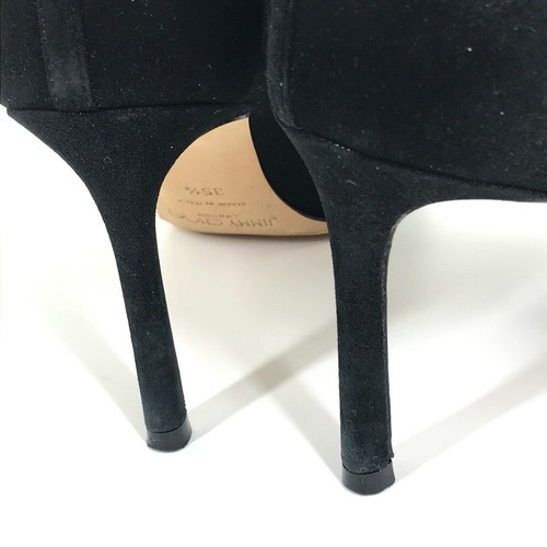 JIMMY CHOO Star Tacones Altos Bombas Gamuza Negro - Imagen 12 de 16