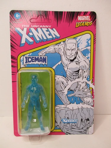 FIGURA DE ACCIÓN HASBRO MARVEL LEGENDS 3 3/4" COLECCIÓN RETRO HOMBRE DE HIELO NUEVA SIN USAR