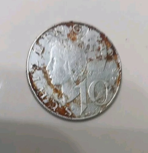 1957 Austria 10 Schillings Vintage Silver World Coin - Picture 2 of 4