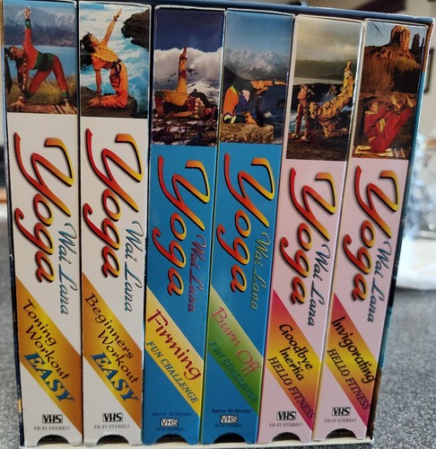 Wai Lana Classic Yoga Collection 6 VHS Tapes 3 Levels of Fitness - Pre Owned - Picture 1 of 7