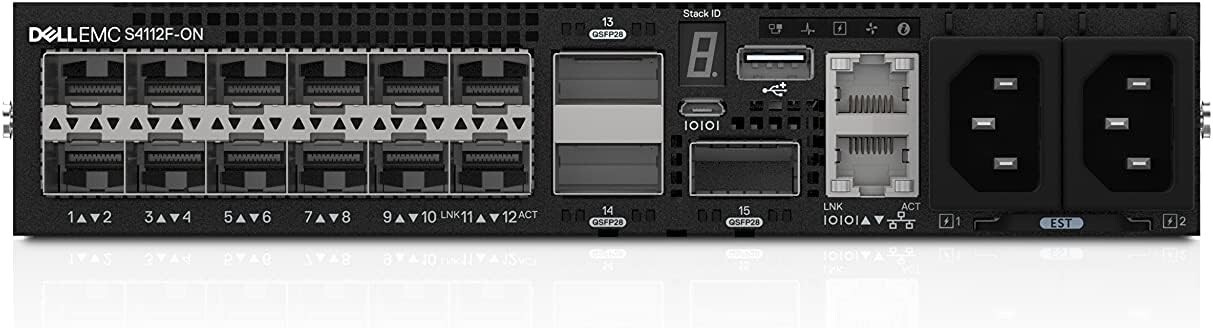Switch Dell EMC S4112F: 12 porte 10GbE SFP+ e 3 porte 100GbE per Networking Data