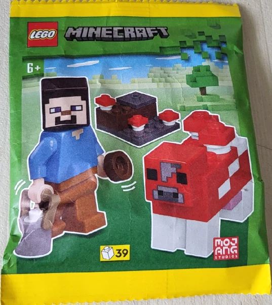 LEGO Minecraft Steve and Mooshroom Bolsa de Papel 662407 (SELLADO)