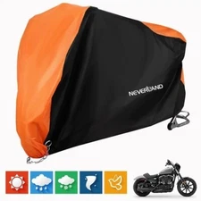 Motorcycle Motorbike Cover Waterproof UV Protector For Harley-Davidson Iron 1200