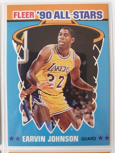 1990 Fleer 90 All Stars COMPLETE (12 Cards Set) w/ Michael Jordan Magic Johnson - Picture 3 of 4