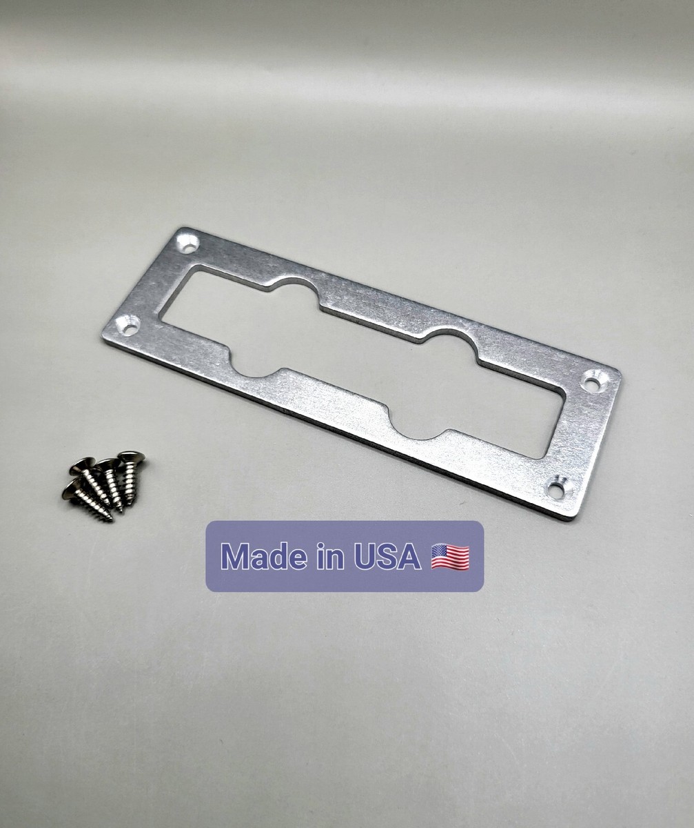 Jazz Bass Neck Pickup Aluminum Ring with holes and mounting