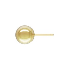 Classic 8mm 14K Yellow Gold Ball Stud Post Earrings