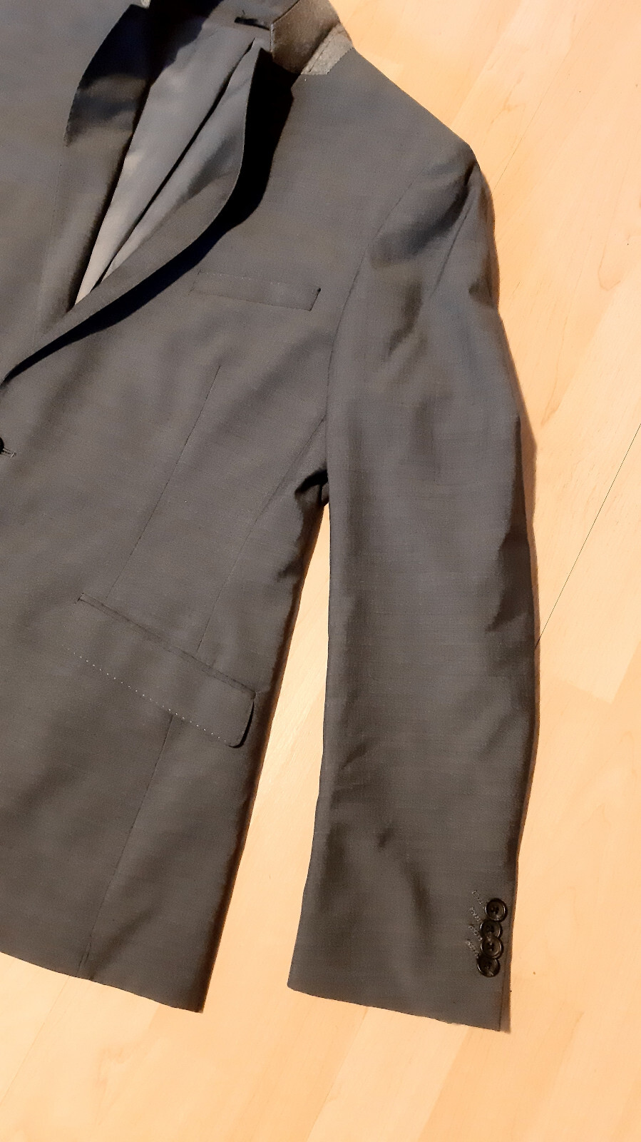 FILA Tuta giacca grigia The Savile Row London taglia 46 pollici da ascella ad ascella