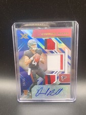 DESMOND RIDDER #204 2022 XR Rookie Triple Swatch Autograph RPA BLUE /35 RC AUTO