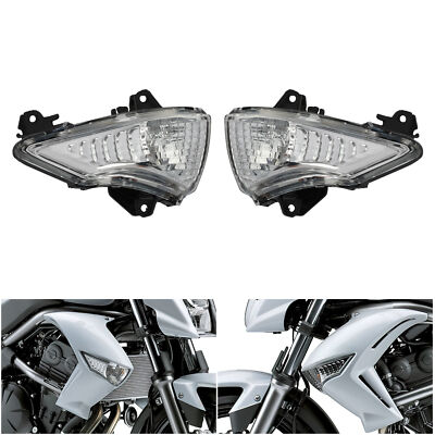 Front Turn Signal Lights Indicator Fit For Kawasaki ER6N ER6F ER6R