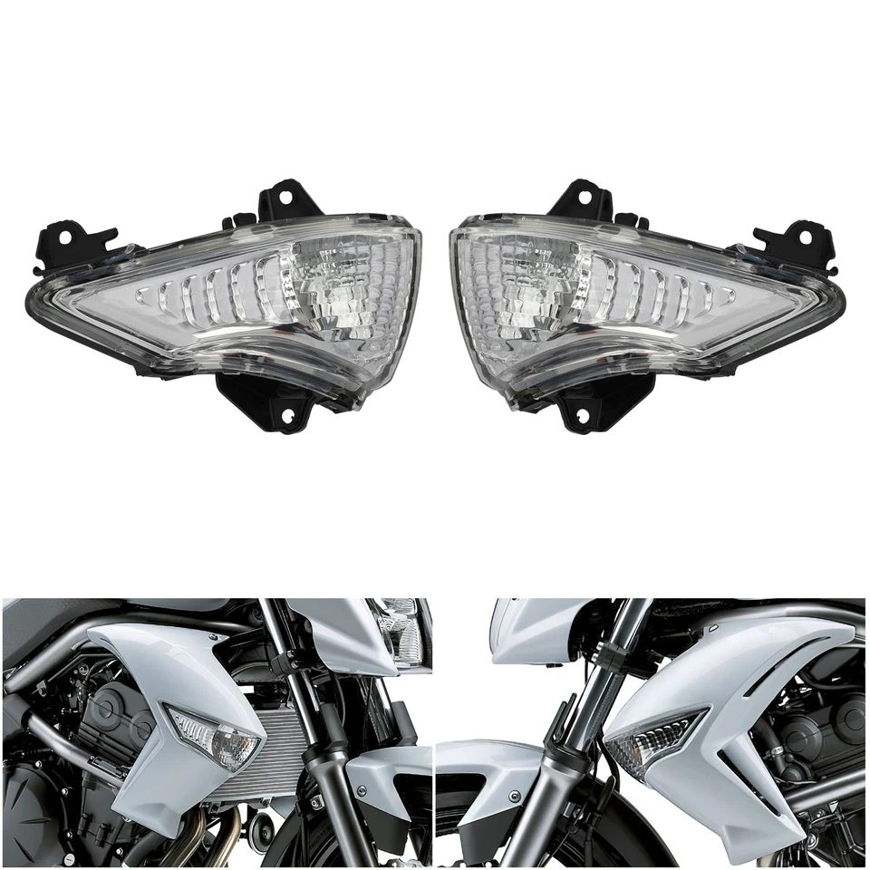 Front Turn Signal Indicator Light Blinker Fit For Kawasaki ER6N ER6R 2009-2011 - Изображение 3 из 4