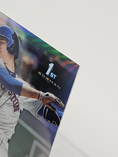 Joe Perez 2017 First Bowman cromo borrador autógrafo refractor automático/499 - Imagen 3 de 10
