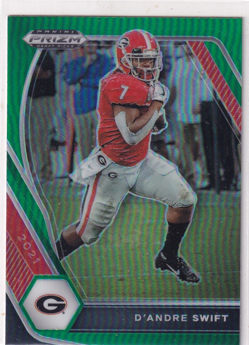 2021 Panini Prizm Draft Picks Collegiate #75 D'Andre Swift Green