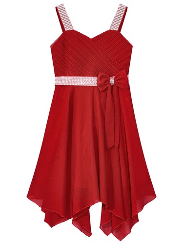 Niñas Flor Princesa Vestido Largo Dama de honor Vestido Formal Fiesta Mameluco Vestido - Imagen 94 de 145