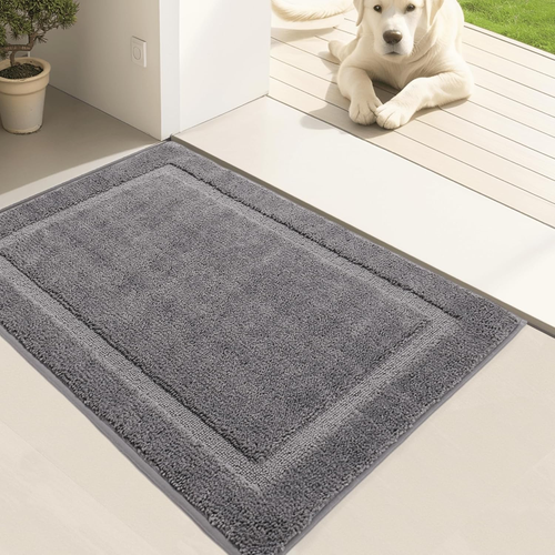 Door Mat Indoor Entrance, Dirt Trapper Entryway Rug with Non-Slip Rubber Backing - Picture 9 of 12