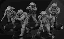 Space Marines Galactic Crusade Army 5-Pk 3D Printed Models