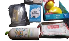 Infant Care Bundle Bottle Nipple, Toothbrush/Teether, Wipes, baby soap, toy, DVD