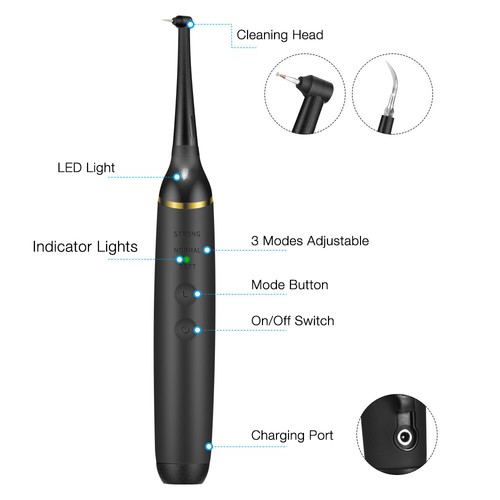 Escalador dental eléctrico Sonic eliminador de placa limpiador de manchas dentales - Imagen 8 de 14