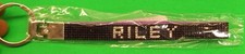 NEW Personalized Rhinestone 5.5 inch Wristlet Key Chain Key Fob "RILEY"
