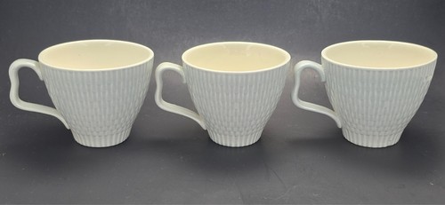 C1950s LOT Vintage Red Wing Capistrano Country Garden Basket Weave Gray Cups USA - Picture 5 of 8
