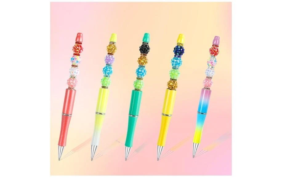 50 Rhinestone Beads and 200 Spacer Beads Beads for Pens Beads for Beadable Pe... - Изображение 3 из 4