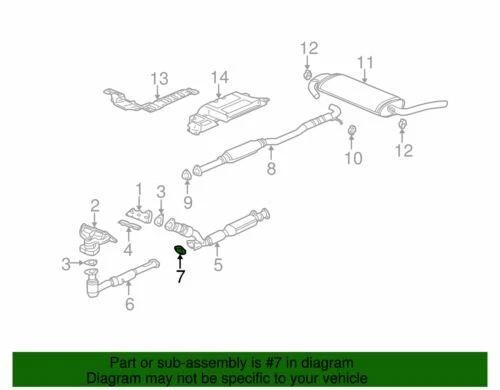 Genuíno GM 2002-2023 Saturn Vue Base 3.0L conversor de gás e junta de tubulação 22684977 - Imagem 2 de 2