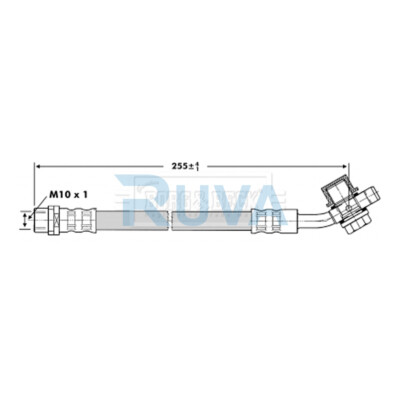 Fits Audi A4 1997-2001 Ruva Rear Outer Brake Hose 8D0611775J