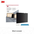 3M Privacy Filter 19.5" Black Privacy Monitor Screen 23.7cm x 43.2cm PF195W9B