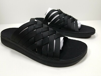 Malibu Sandals Zuma Black Sandal TDY Webbing PU Suede MS02-0066 Mens Size 13 NIB