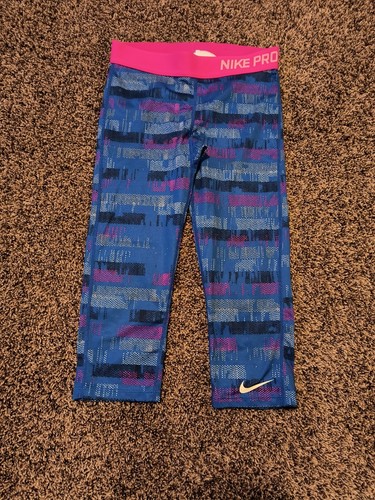 Nike Pro Girls Capri Leggings Size L