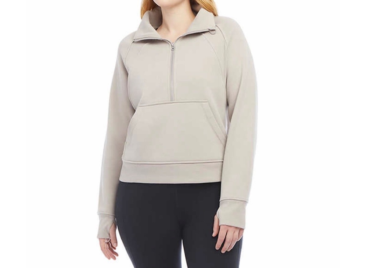 Danskin Ladies Cozy 1/2 Zip Pullover Choose Color | eBay