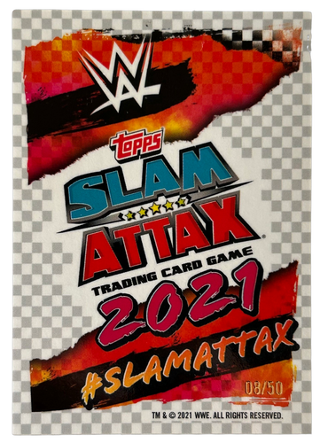 2021 Topps cromado WWE Slam Attax - Jeff Hardy Green Refractor #44/50 - Imagen 2 de 3