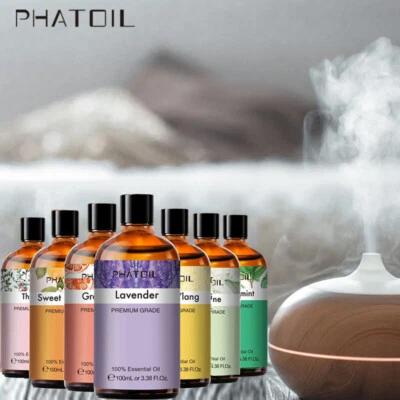 PHATOIL 100ml Natürliche Ätherische Öle Diffusor Öl Aromatherapie Spa Massage Öl