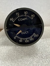 Weston Compt & Supply Duct Indicator Instrument Gauge p/n:520416 bin16 Weston Compt & Supply Duct Indicator Instrument Gauge p/n:520416 bin16