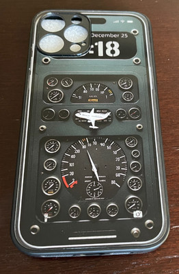 Aircraft Cockpit Dashboard Back Case for Apple iPhone 12 Pro Max   NEW