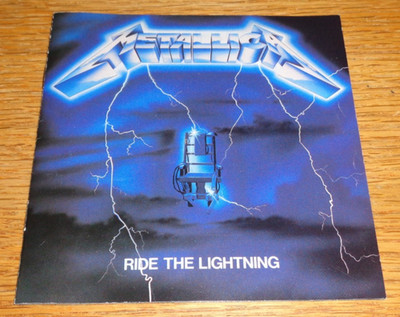 BOOKLET ONLY Metallica Ride The Lightning 1995 E/M Ventures CD version