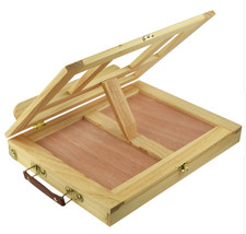 Pine Folding Desktop Easel with Drawer – Wooden Tabletop Art Display Stand 🎨-UK