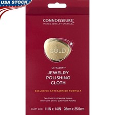 Gold Jewelry Polishing Cloth UltraSoft Cleaner Anti-Tarnish Watch Buffing Shine