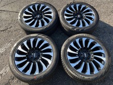 Four 2023 2024 Lincoln Navigator Black Label Factory 22 Wheels Tires OEM 10499 R