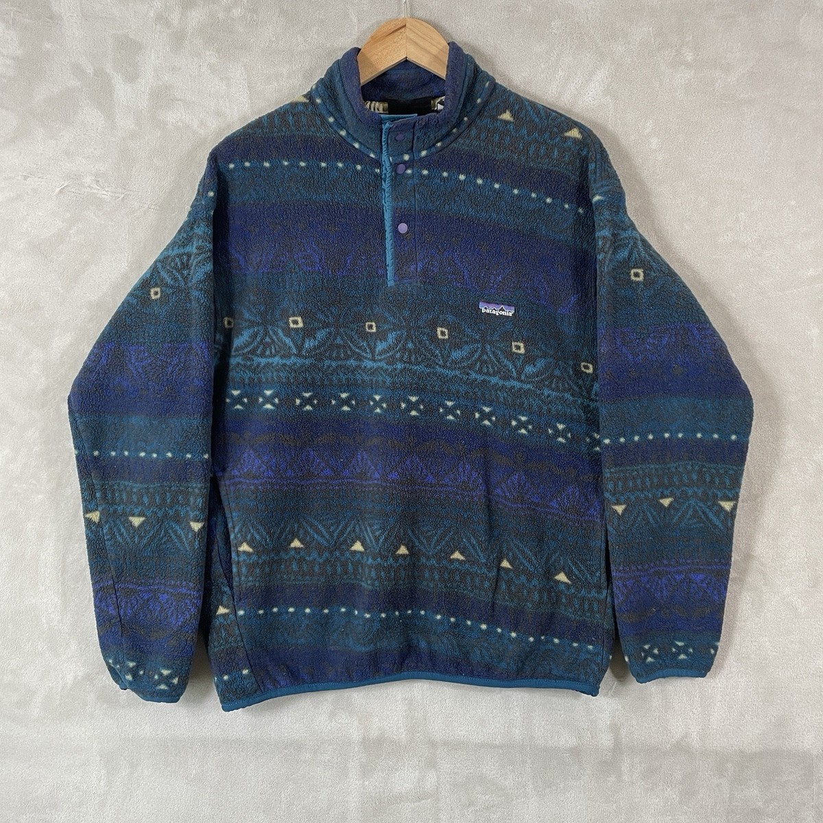 Patagonia Synchilla Snap-T Fleece Mens Large Aztec Geometric Patagonia Synchilla Snap-T Fleece Mens Large Aztec Geometric