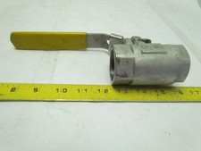 Milvaco Stainless Ball Valve 1-1/4" NPT Double Reduced Port Firesafe 2000 PSI