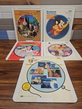5 RCA SelectaVision Video Disc CED Disney Hansel Gretel Fairy Tales Mighty Mouse
