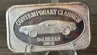VINTAGE 1983 CONTEMPORARY CLASSICS FINE SILVER ART BAR - DeLOREAN DMC-12