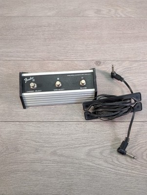 Seltener Fender Fußschalter 3 Tasten mit Kabel voll funktionsfähig Kanal Gain Hall