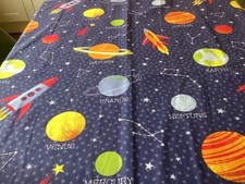 2 X Dunelm Space Theme Blackout Curtains  46in x 72in  117x182 with Eyelets.