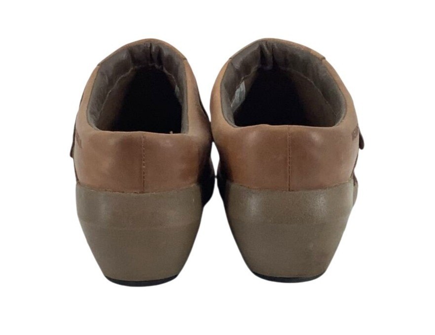 Merrell Luxe Plunge scarpe zoccoli mulo in pelle marrone da donna taglia 8 5