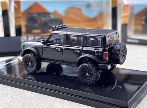 ZD Shadow 1:64 Black Bronco ORV SUV 4 Doors Sports Model Diecast Metal Car BN - Picture 7 of 13