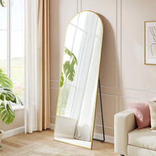 Full Length Mirror, 160 X 50 Cm, Arched Full Body Mirror with Stand, Aluminium A